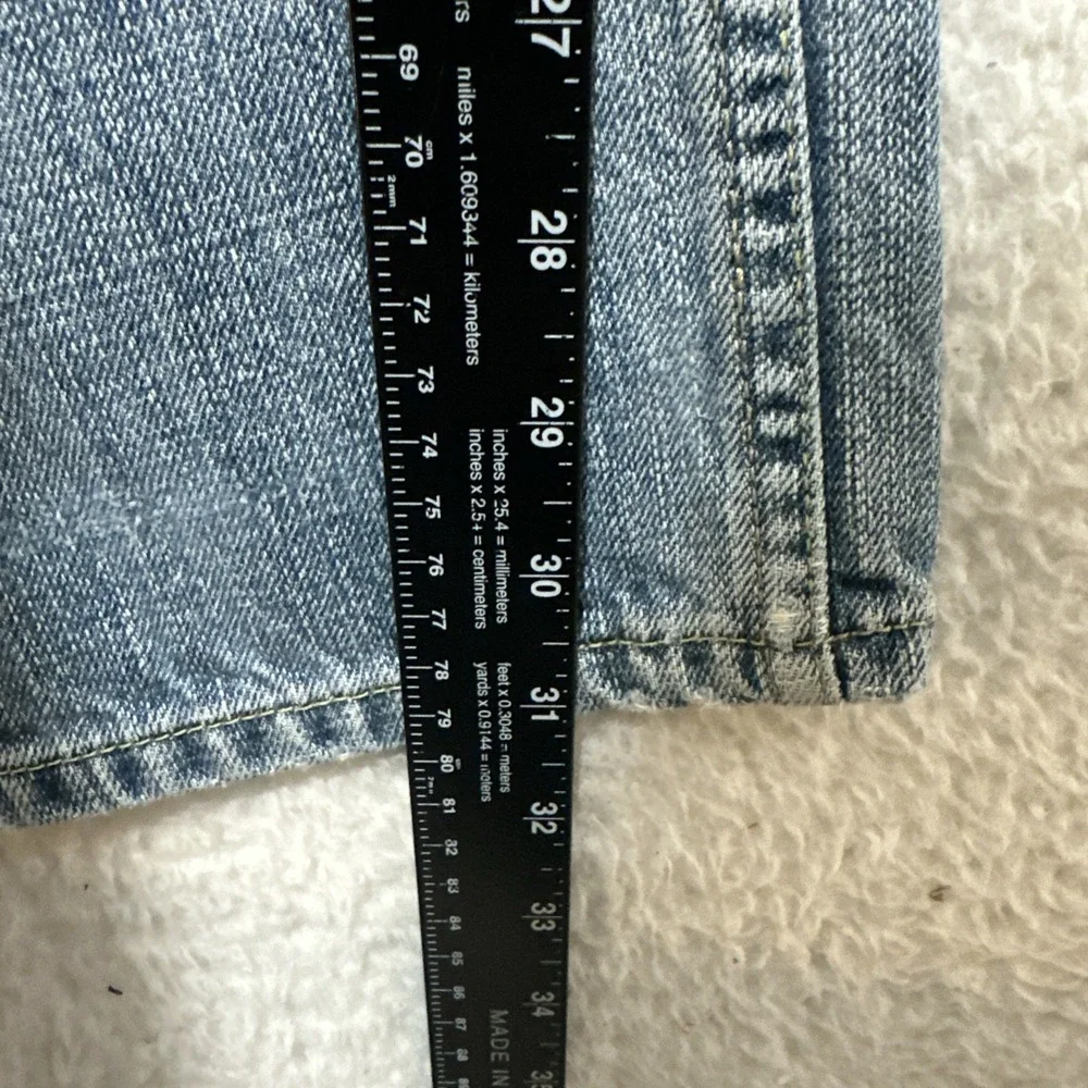 Levis 514 Jeans Men's‎ Size 32 Blue Slim Straight Light Wash Distressed Denim